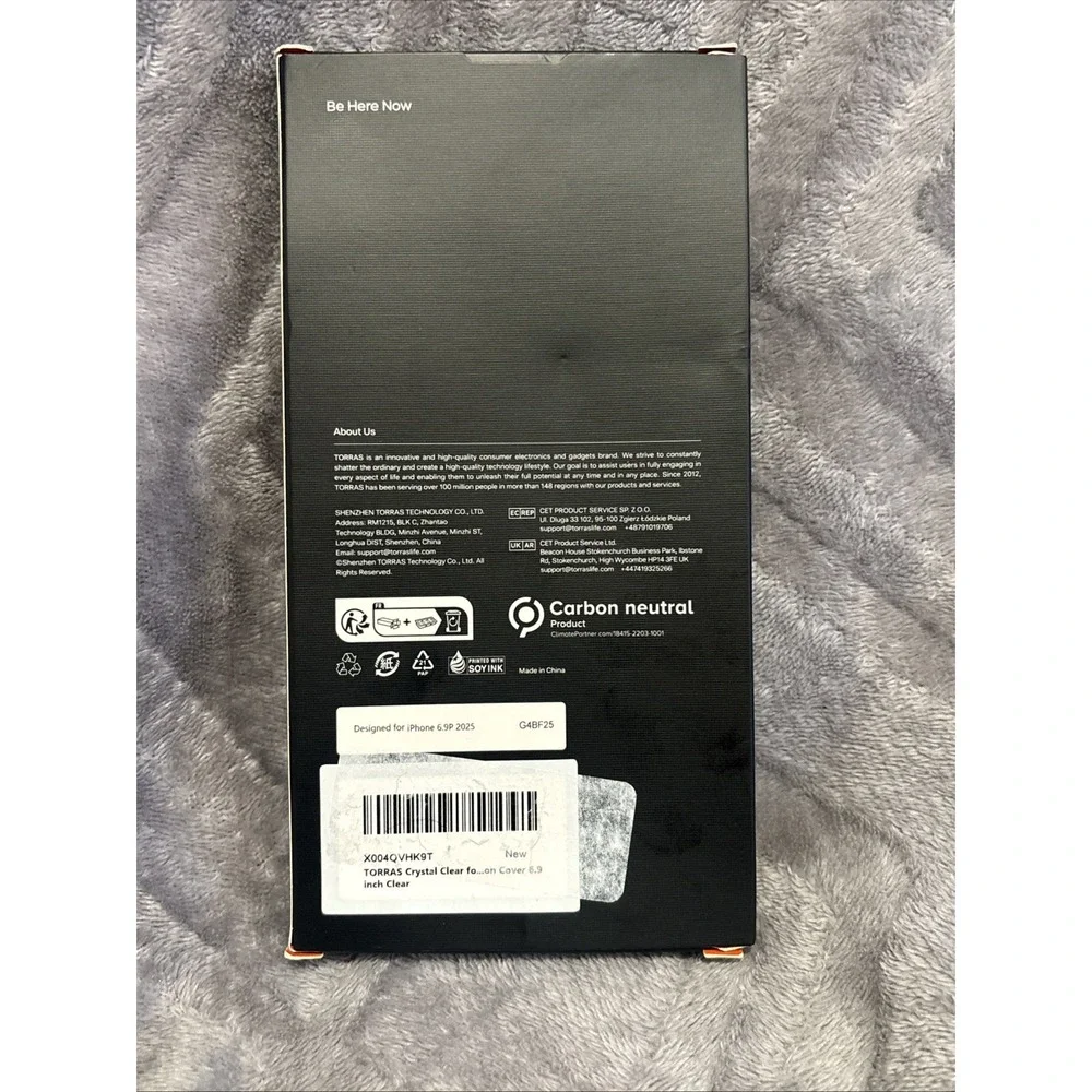 TORRAS Crystal Clear for iPhone 17 Pro Max Case, [Anti-Yellowing][Military-Grade